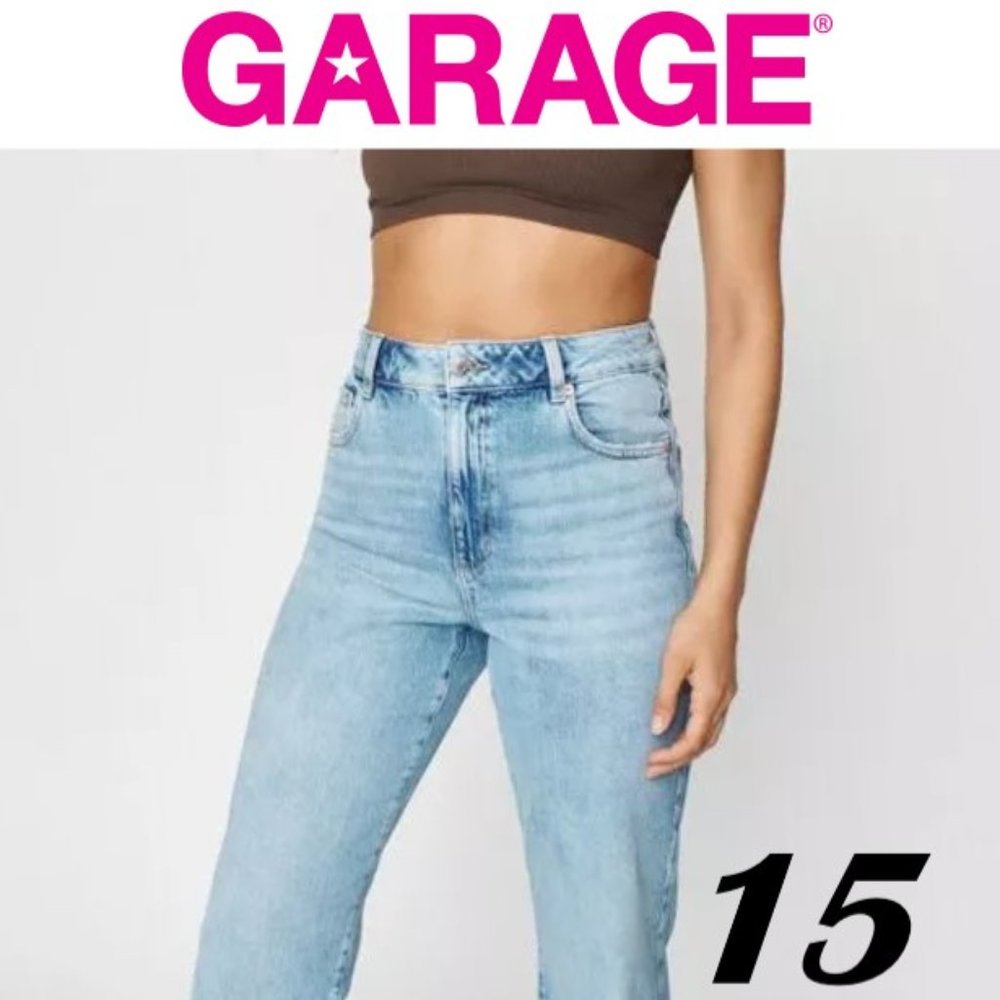 💝5/$25💖 NWT Darsee  Blue high waisted jeans 90's style pale blue by Garage